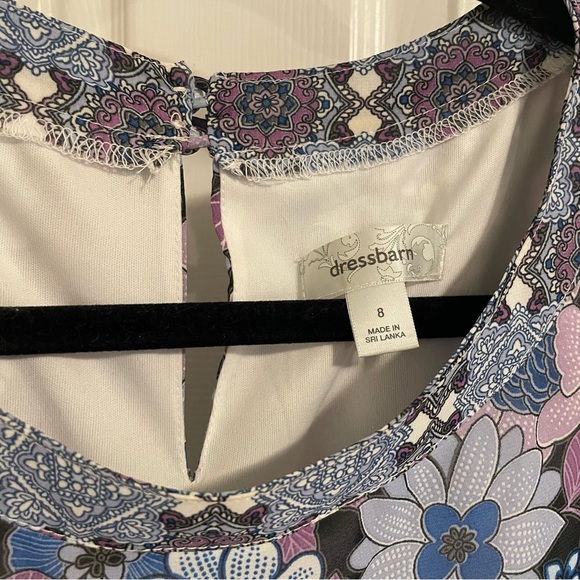 *DONATED* Dress Barn | Cap Sleeve | Blue Purple | Soft Summer | Size 8 - Picture 3 of 7